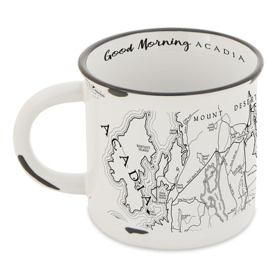 Acadia National Park Map Camp Mug