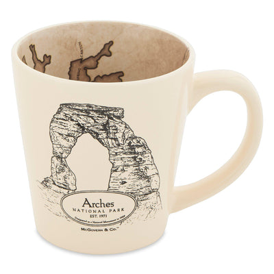 Arches National Park Inside Out Map Mug - McGovern & Company