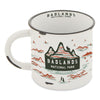 Badlands National Park Hand-Drawn Map Camp Mug