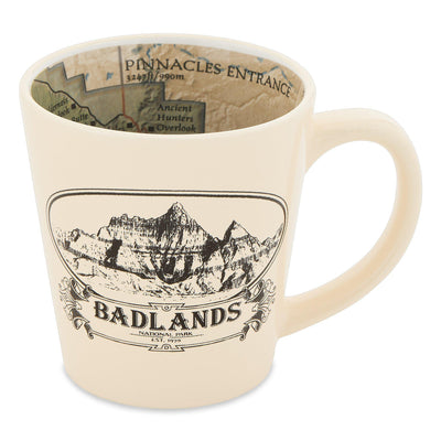 Badlands National Park Inside Out Map Mug - McGovern & Company