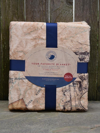 Bryce Canyon Map Blanket - McGovern & Company