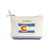 Colorado State Illustrated Map Recycled Canvas Zip Pouch