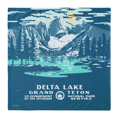 Delta Lake Grand Teton National Park WPA Bandana