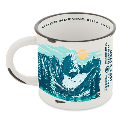 Delta Lake Grand Teton National Park WPA Camp Mug