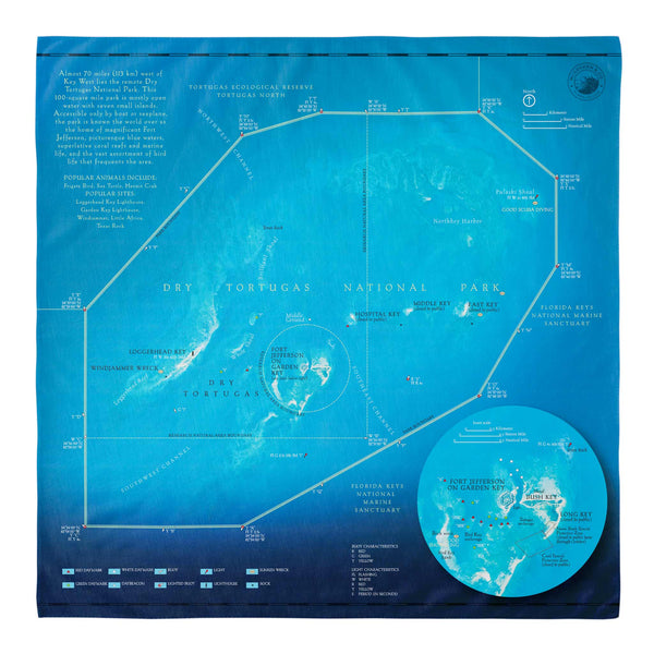 Dry Tortugas Map Bandana - McGovern Outdoor