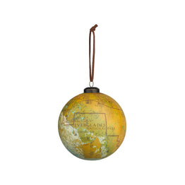 Everglades Map Globe-Shaped Ornament