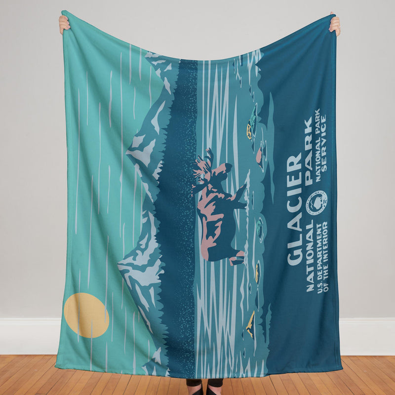 Glacier National Park Blanket