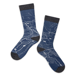 Glen Canyon National Recreation Area Line Map Socks