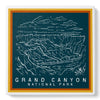 Grand Canyon Aerial Illustration Coaster