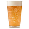 Grand Canyon Aerial Illustration Pint Glass