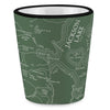 Grand Teton National Park Line Map Shot Glass