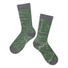 Grand Teton National Park Line Map Socks