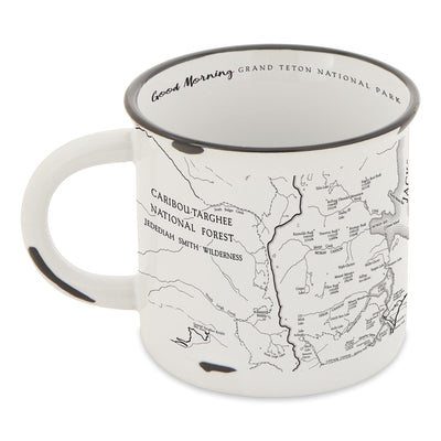 Grand Teton National Park Map Camp Mug - McGovern & Company