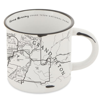 Grand Teton National Park Map Camp Mug - McGovern & Company