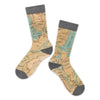 Grand Teton National Park Map Socks