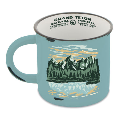 Grand Teton National Park Reflection WPA Camp Mug