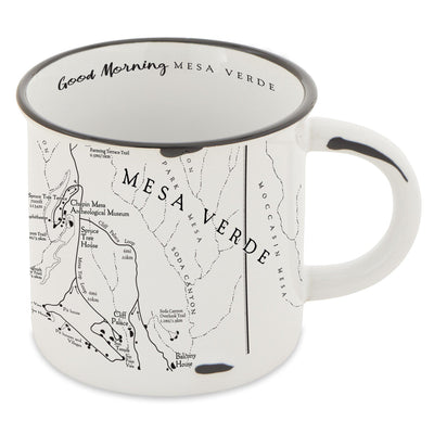 Mesa Verde National Park Map Camp Mug