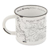 Mount Rainier National Park Map Camp Mug