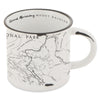 Mount Rainier National Park Map Camp Mug