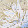 Mount Rainier National Park Map Plush Blanket - McGovern & Company