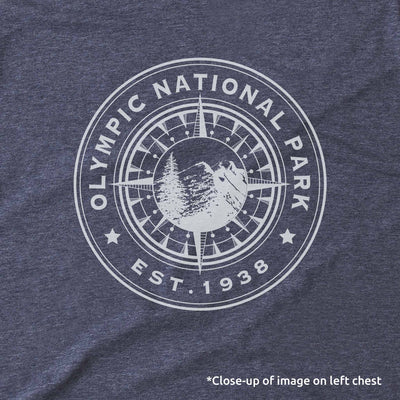 Olympic National Park Compass and Map Long-Sleeve Tee