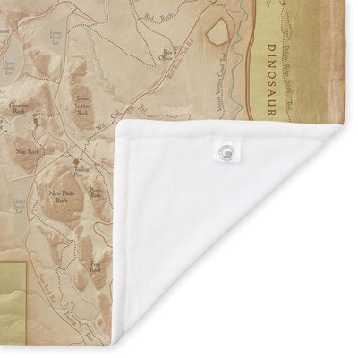 Red Rocks Colorado Map Blanket