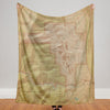 Red Rocks Colorado Map Blanket