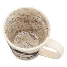 Rocky Mountain National Park Map Inside Out Latte Mug