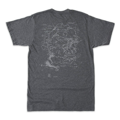 Rocky Mountain National Park Short-Sleeve Unisex T-Shirt with Map and Cartouche - McGovern & Company