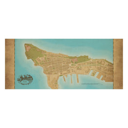 San Juan Puerto Rico Map Scarf