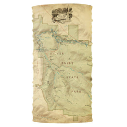 Silver Falls State Park Vintage Map Bana