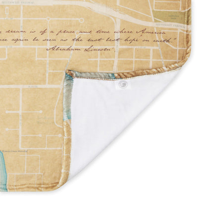 The National Mall Map - Plush Blanket - McGovern & Company