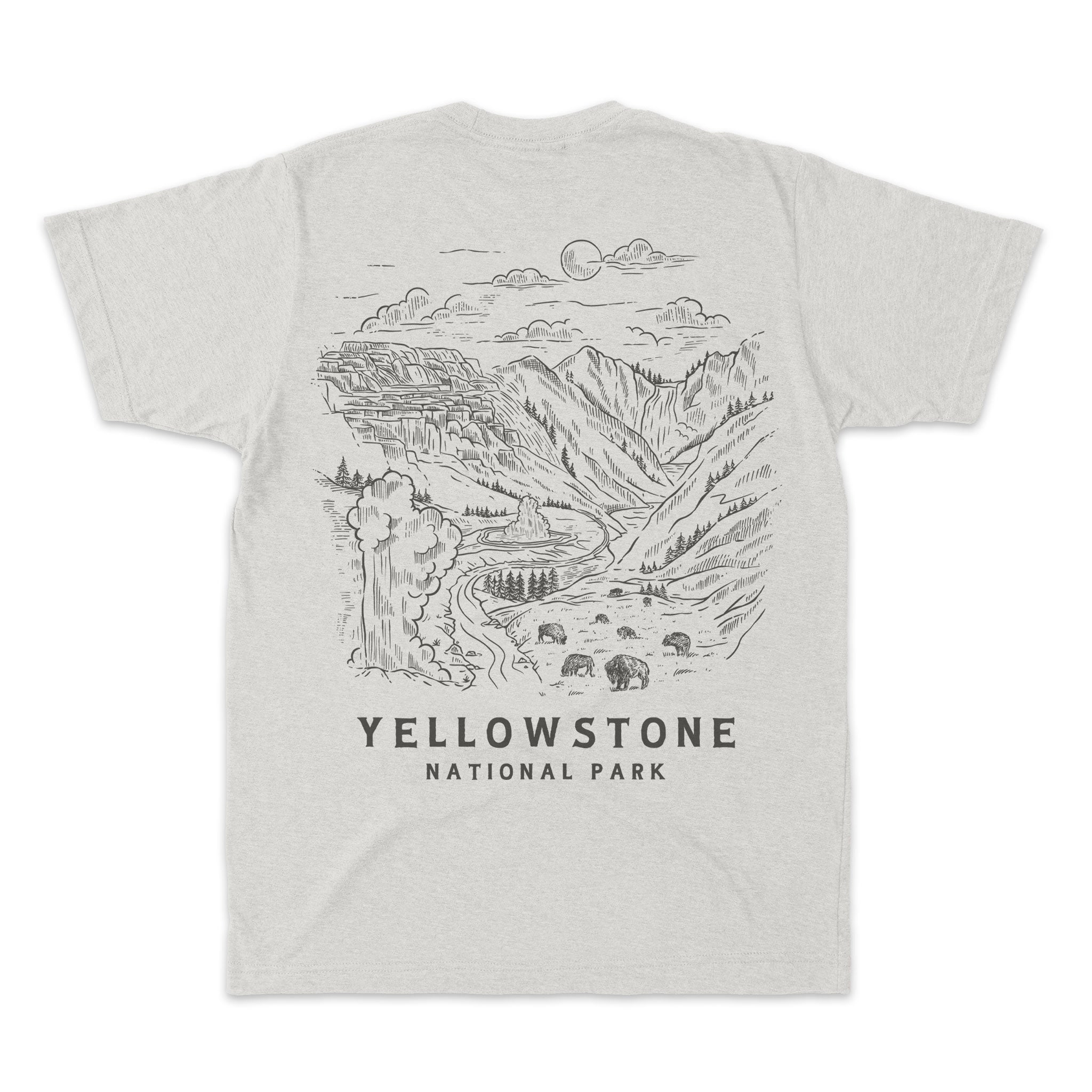 Antique Aardvark Graphics Yellowstone Park 1931 high quality Rare Preshrunk Cotton Tshirt XL