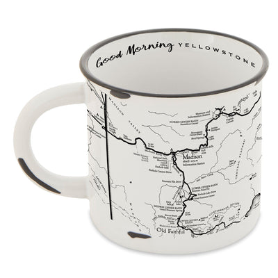 Yellowstone National Park Map Camp Mug - McGovern & Company