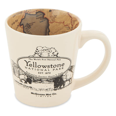 Yellowstone National Park Map Mug - McGovern & Company