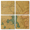 Yellowstone National Park Vintage Map Coasters