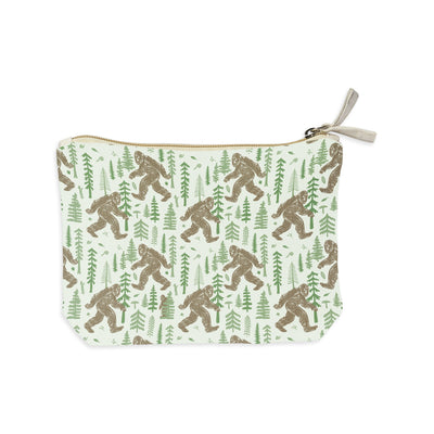 Yeti Pattern Recycled Canvas Zip Pouch