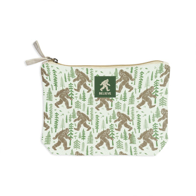 Yeti Pattern Recycled Canvas Zip Pouch