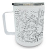 Grand Teton National Park Line Map Coffee Tumbler